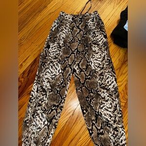 Snakeskin pants